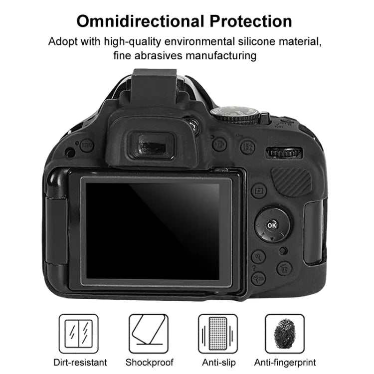 Nikon D5200 軟矽膠保護殼，適用 Nikon D5200