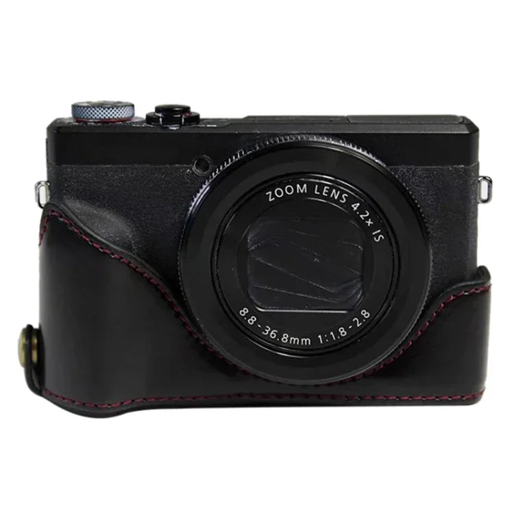1/4 吋螺紋 PU 皮革相機半套底座，適用 Canon G7 X Mark III / G7 X3，適用 Canon G7 X Mark III / G7 X3，適用 Canon G7 X Mark III