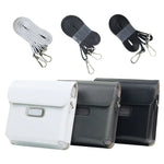 適用於 FUJIFILM instax Link WIDE 全身 PU 皮革保護套附背帶，適用於 FUJIFILM instax Link WIDE