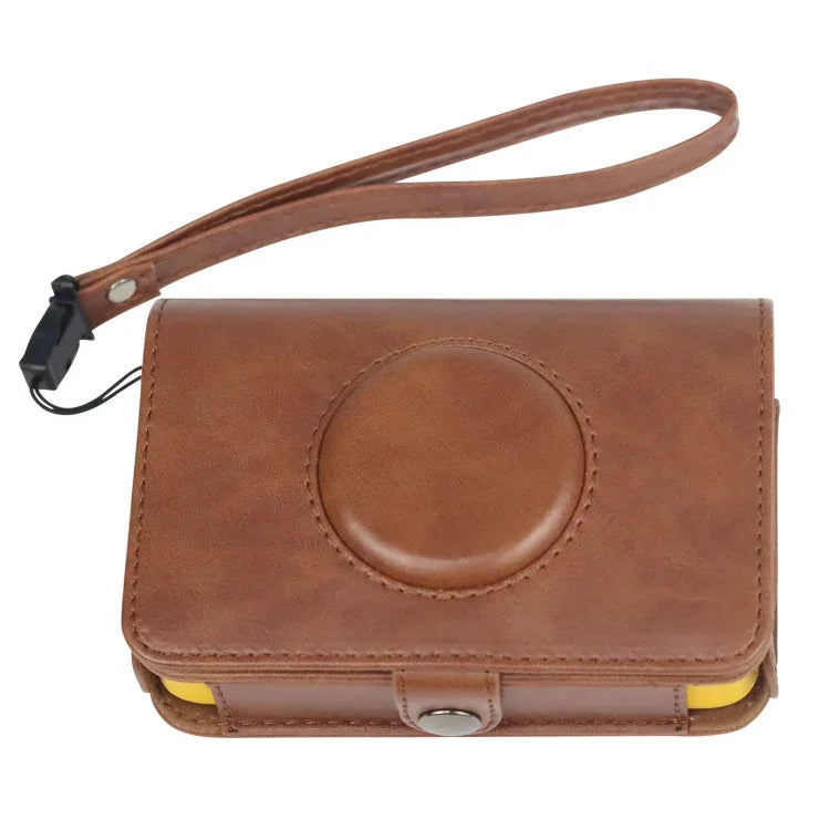 適用於 Kodak PRINTOMATIC 全身相機 PU 皮革保護套附背帶，適用於 Kodak PRINTOMATIC