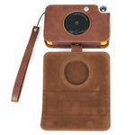 適用於 Kodak PRINTOMATIC 全身相機 PU 皮革保護套附背帶，適用於 Kodak PRINTOMATIC