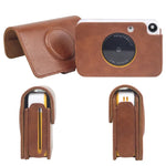 適用於 Kodak PRINTOMATIC 全身相機 PU 皮革保護套附背帶，適用於 Kodak PRINTOMATIC