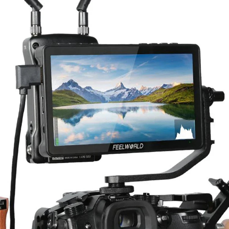 FEELWORLD F5 Pro V4 6 吋觸控螢幕 DSLR 相機外接監視器，3D LUT，4K HDMI 輸入輸出，傾斜支架，F5 Pro V4