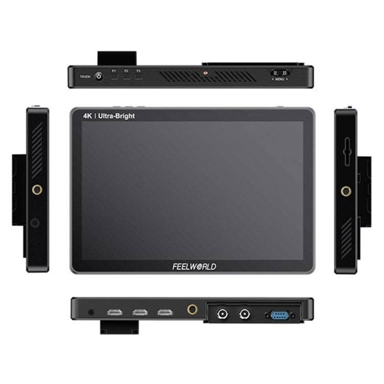 FEELWORLD LUT11S 10.1 吋超高亮度 2000nit 觸控螢幕 DSLR 攝影機現場監視器，3G-SDI 4K HDMI 輸入輸出 1920 x 1200 IPS 面板，LUT11S