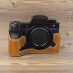 適用於 Fujifilm XH2S 1/4 吋螺紋 PU 皮革相機半套底座，適用於 Fujifilm XH2S