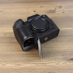適用於 Fujifilm XH2S 1/4 吋螺紋 PU 皮革相機半套底座，適用於 Fujifilm XH2S