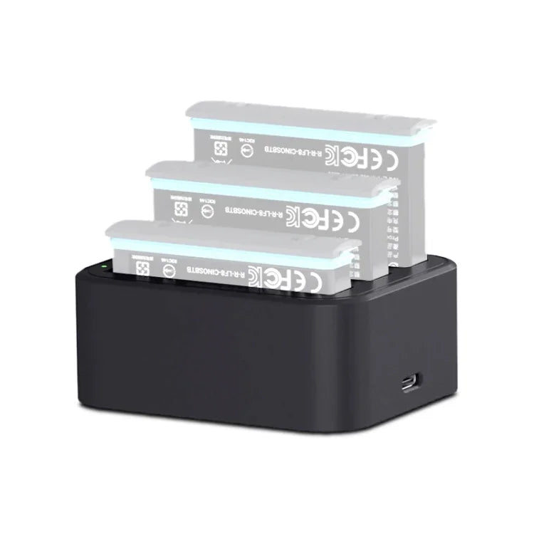 Insta360 X3 / One X2 三槽電池快速充電器，適用 Insta360 X3 / One X2 三槽電池