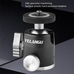 YELANGU LW-A01 全景金屬三腳架球型雲台轉接器, LW-A01