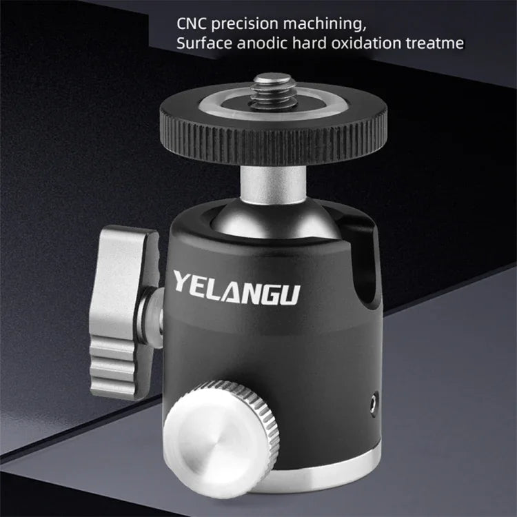 YELANGU LW-A01 全景金屬三腳架球型雲台轉接器, LW-A01