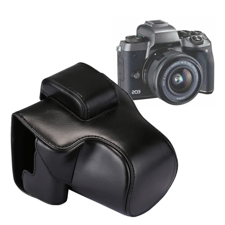 全身 PU 皮革相機包帶肩帶，適用於 Canon EOS M5，適用於 EOS M5