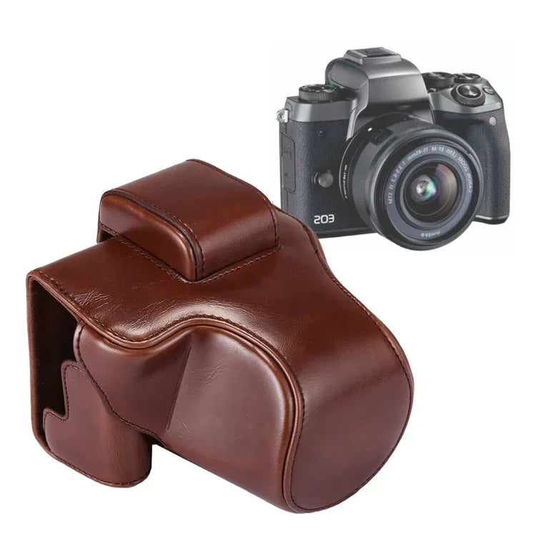 全身 PU 皮革相機包帶肩帶，適用於 Canon EOS M5，適用於 EOS M5