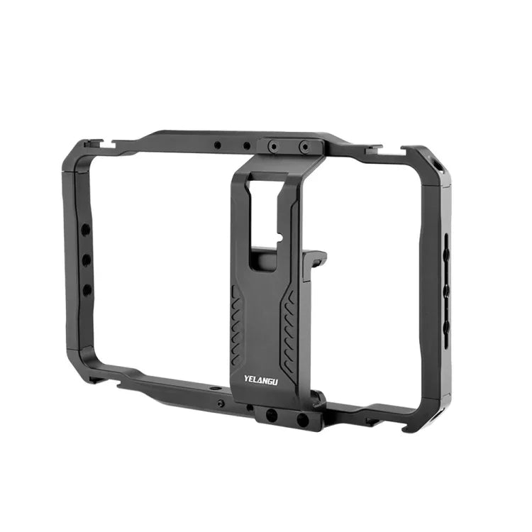 YELANGU LW-B01-1 Vlogging 直播手機視頻支架金屬框架，LW-B01-1
