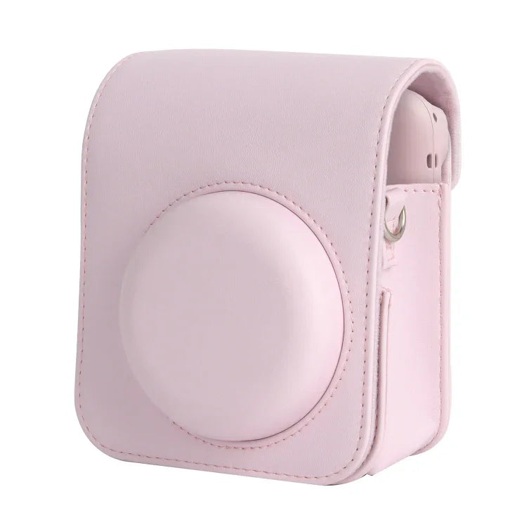 適用於 FUJIFILM instax mini 12 全身皮革相機包，帶背帶