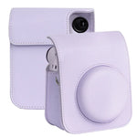 適用於 FUJIFILM instax mini 12 全身皮革相機包，帶背帶