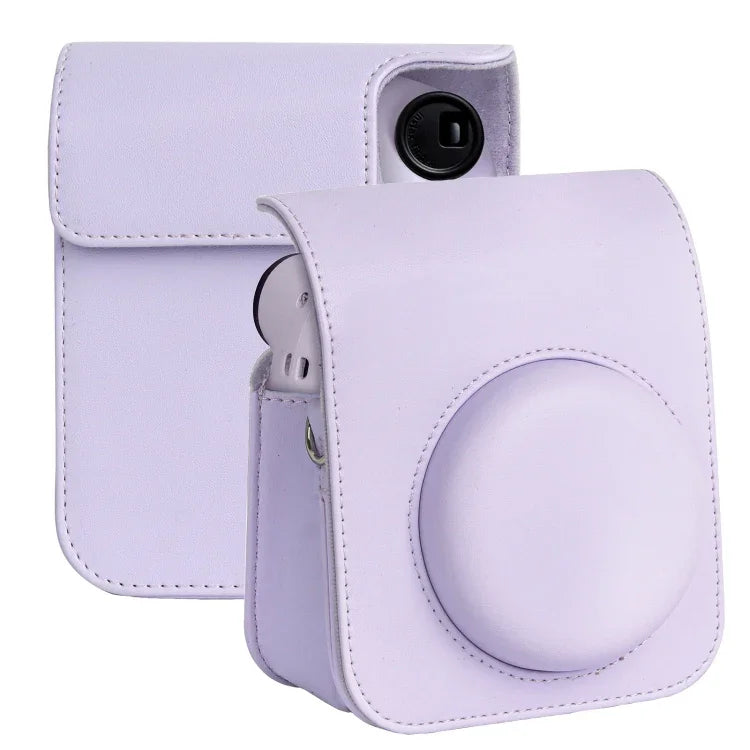適用於 FUJIFILM instax mini 12 全身皮革相機包，帶背帶