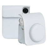 適用於 FUJIFILM instax mini 12 全身皮革相機包，帶背帶