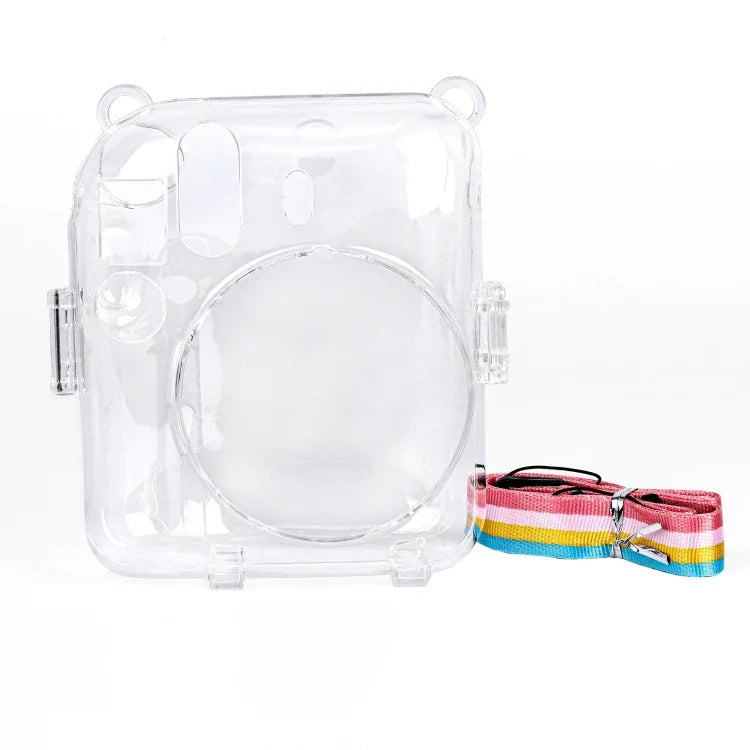適用於 FUJIFILM Instax mini 12 水晶硬殼相機包，帶肩帶，適用於 FUJIFILM Instax mini 12