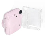 適用於 FUJIFILM Instax mini 12 水晶硬殼相機包，帶肩帶，適用於 FUJIFILM Instax mini 12