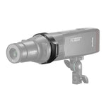 Godox AK-R28 圓形閃光燈頭轉接座，適用於 AK-R21 投影附件