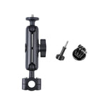 21mm 球頭汽車前座把手固定支架，含三腳架轉接器與螺絲，適用於 GoPro、Insta360、DJI 及其他運動相機，21mm 16.3 公分