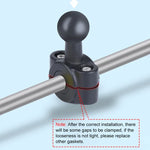 25mm球型雲台車前座把手固定支架，含三腳架轉接座與螺絲，適用GoPro、Insta360、DJI及其他運動相機，25mm 22公分