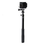 30-93cm 折疊式多功能自拍桿三腳架支架，適用於 GoPro、Insta360、DJI 及其他運動相機、手機，長度：30-93cm