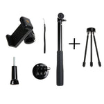 30-93cm 折疊式多功能自拍桿三腳架支架，適用於 GoPro、Insta360、DJI 及其他運動相機、手機，長度：30-93cm