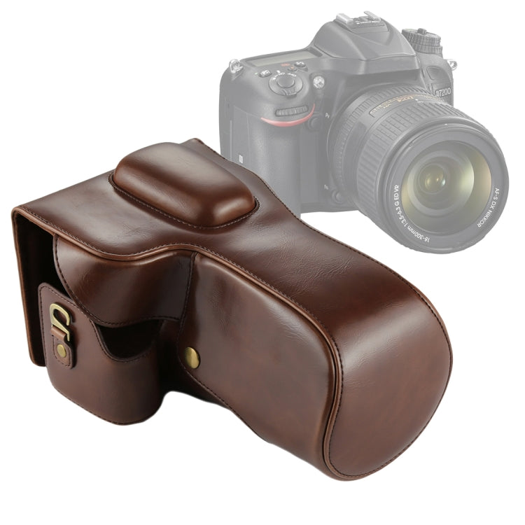 Nikon D7200 / D7100 / D7000 全機身 PU 皮革相機包（含 18-200 / 18-140mm 鏡頭），適用 D7200