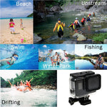 GoPro HERO6 /5 30米防水保護殼 + 帶扣空心背蓋 基本支架與螺絲，無需拆卸鏡頭(GP413)，保護殼+背蓋
