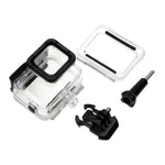 GoPro HERO6 /5 30米防水保護殼 + 帶扣空心背蓋 基本支架與螺絲，無需拆卸鏡頭(GP413)，保護殼+背蓋