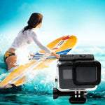 GoPro HERO6 /5 30米防水保護殼 + 帶扣空心背蓋 基本支架與螺絲，無需拆卸鏡頭(GP413)，保護殼+背蓋