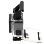 適用於 GoPro HERO6 /5 骨架保護殼 + 帶扣空心背蓋 基本支架與螺絲，無需拆卸鏡頭，空心背蓋