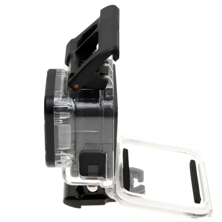 適用於 GoPro HERO6 /5 骨架保護殼 + 帶扣空心背蓋 基本支架與螺絲，無需拆卸鏡頭，空心背蓋