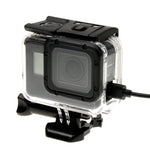 適用於 GoPro HERO6 /5 骨架保護殼 + 帶扣空心背蓋 基本支架與螺絲，無需拆卸鏡頭，空心背蓋