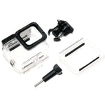 適用於 GoPro HERO6 /5 骨架保護殼 + 帶扣空心背蓋 基本支架與螺絲，無需拆卸鏡頭，空心背蓋