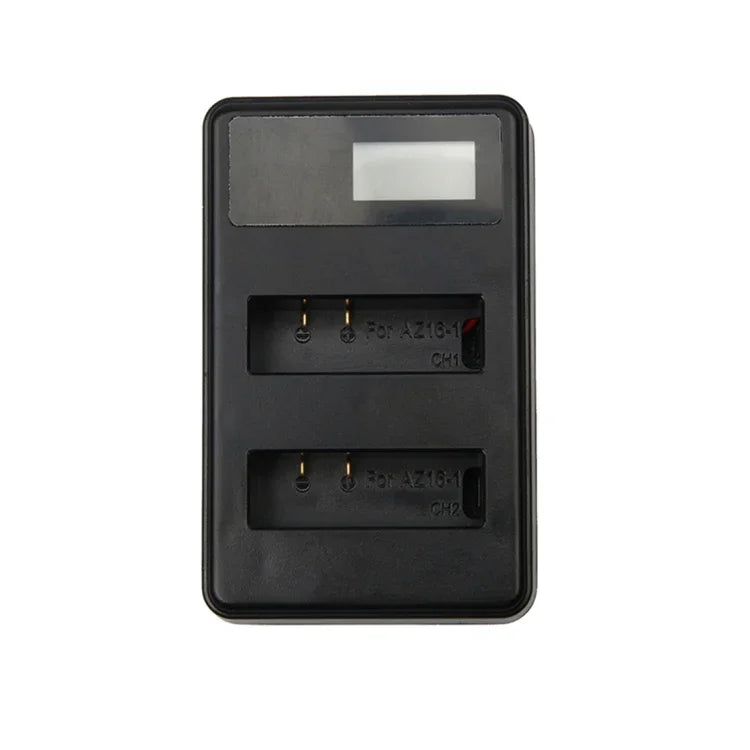 Xiaoyi 4K 運動相機用 LCD 螢幕雙電池充電器附 USB 線，顯示充電容量 (XM47)，LCD 螢幕電池充電器