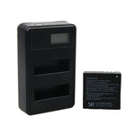 Xiaoyi 4K 運動相機用 LCD 螢幕雙電池充電器附 USB 線，顯示充電容量 (XM47)，LCD 螢幕電池充電器