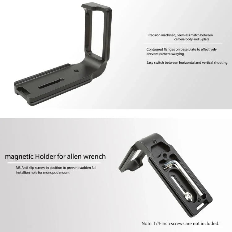 FITTEST FLN-D850 垂直拍攝快拆 L 形板支架底座，適用於 Nikon D850，Nikon D850