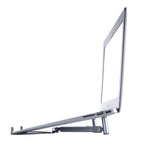 通用鋁合金散熱支架，可折疊高度延伸，適用於 12-17 吋 PC iPad 筆記型電腦