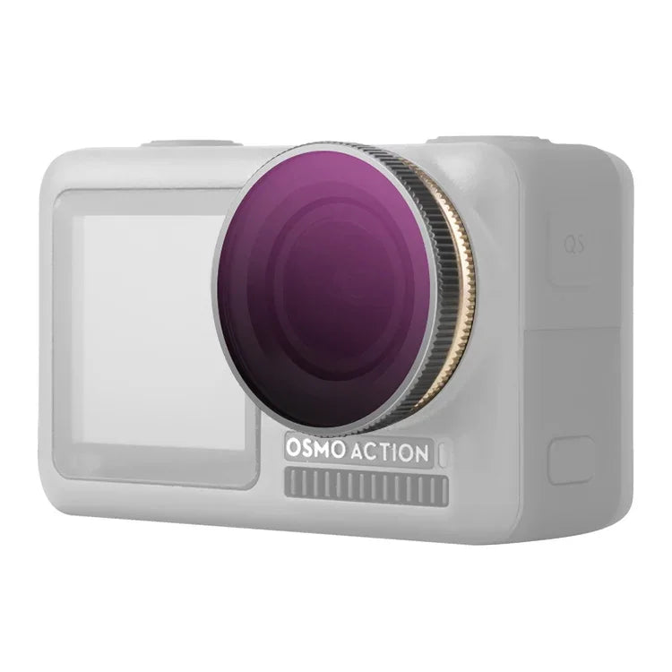 Sunnylife OA-FI172 ND4/PL 可調鏡頭濾鏡，適用於 DJI OSMO ACTION，OA-FI172 ND4/PL