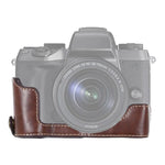 1/4 吋螺紋 PU 皮革相機半套底座，適用 Canon EOS M5，適用 Canon M5