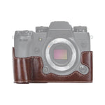1/4 吋螺紋 PU 皮革相機半套底座，適用於 FUJIFILM X-H1，適用於 FUJIFILM X-H1，適用於 FUJIFILM XH1