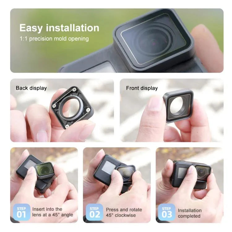 適用於 GoPro HERO7 /6 Black /5 Black UV 保護鏡維修零件，適用於 GoPro HERO5 UV 濾鏡