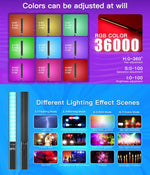 LUXCeO P6 RGB 彩色照片 LED 棒視頻燈 手持 APP 控制 全彩 LED 補光燈，P6