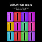 LUXCeO P6 RGB 彩色照片 LED 棒視頻燈 手持 APP 控制 全彩 LED 補光燈，P6