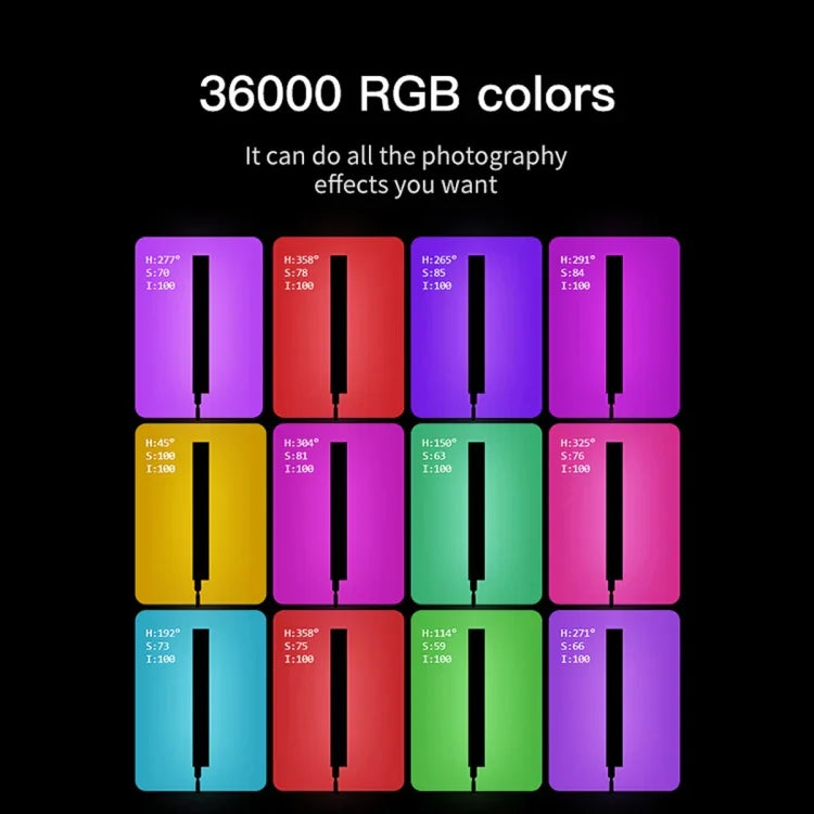 LUXCeO P6 RGB 彩色照片 LED 棒視頻燈 手持 APP 控制 全彩 LED 補光燈，P6