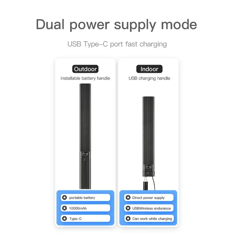LUXCeO P6 RGB 彩色照片 LED 棒視頻燈 手持 APP 控制 全彩 LED 補光燈，P6