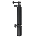 3向單腳架 + 魔術支架自拍棒，適用 GoPro、Insta360、DJI 及其他運動相機，長度：24.5-63公分，長度：24.5-63公分（黑色）