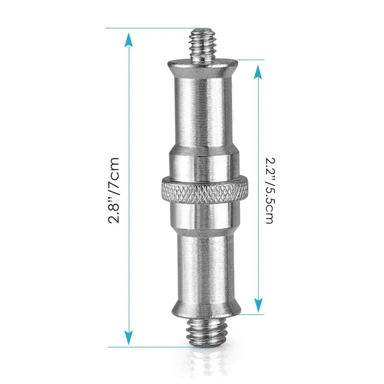 閃光燈支架鋁製 1/4 轉 3/8 螺紋轉接器