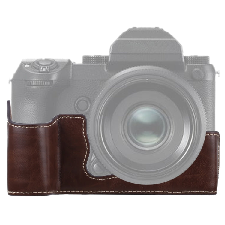 1/4 吋螺紋 PU 皮革相機半套底座，適用於 FUJIFILM GFX 50S，FUJIFILM GFX 50S 專用